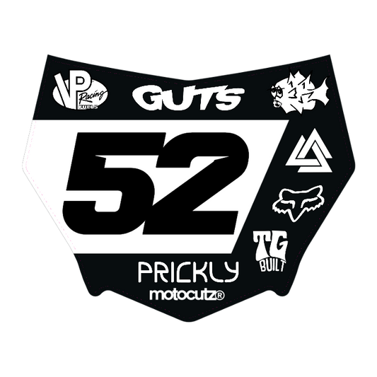 CUSTOM MOTOCUTZ FRONT PLATE DECAL