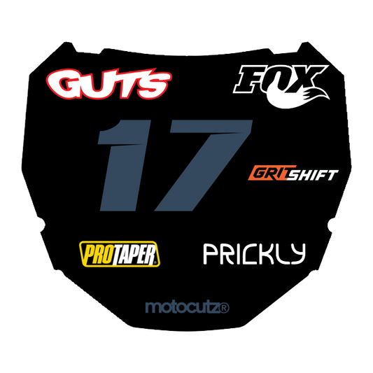 CUSTOM ODI NUMBER PLATE DECAL