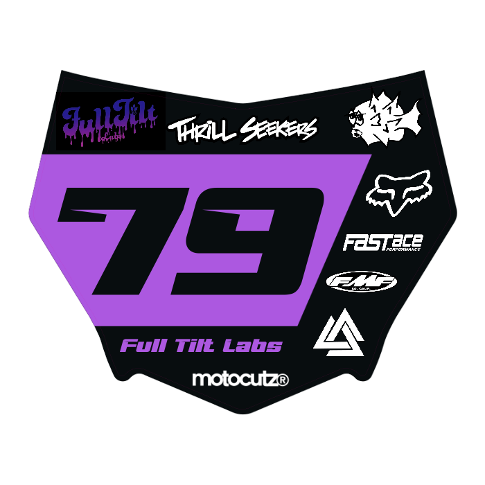 CUSTOM MOTOCUTZ FRONT PLATE DECAL
