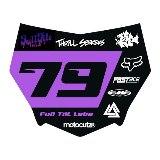 CUSTOM MOTOCUTZ FRONT PLATE DECAL