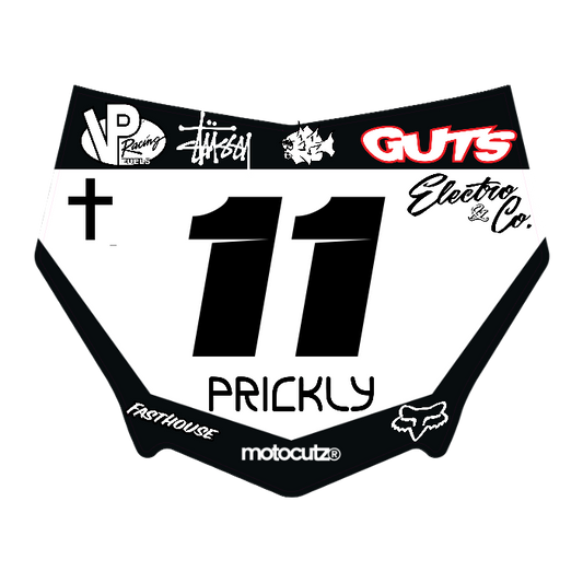 CUSTOM MOTOCUTZ FRONT PLATE DECAL