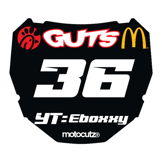 CUSTOM ODI NUMBER PLATE DECAL