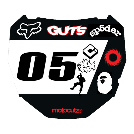CUSTOM ODI NUMBER PLATE DECAL