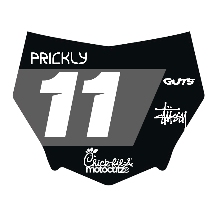 CUSTOM MOTOCUTZ FRONT PLATE DECAL