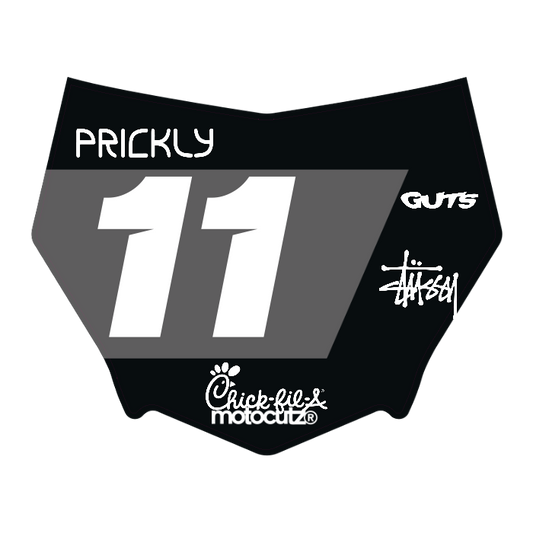 CUSTOM MOTOCUTZ FRONT PLATE DECAL