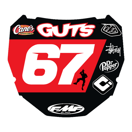CUSTOM ODI NUMBER PLATE DECAL