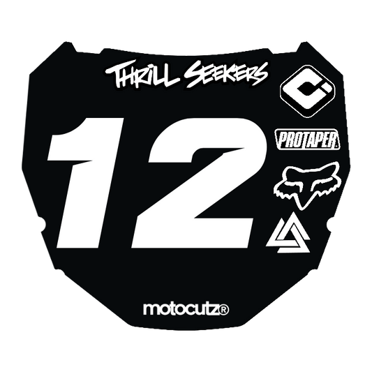 CUSTOM ODI NUMBER PLATE DECAL