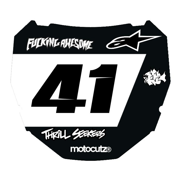CUSTOM ODI NUMBER PLATE DECAL
