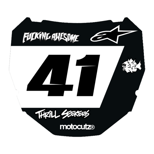 CUSTOM ODI NUMBER PLATE DECAL
