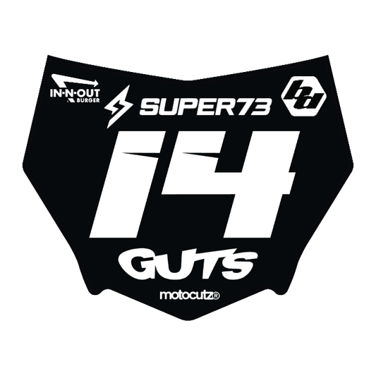 CUSTOM MOTOCUTZ FRONT PLATE DECAL