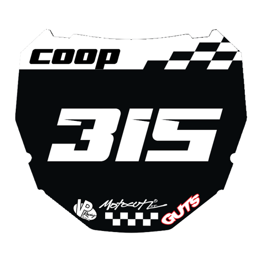 CUSTOM ODI NUMBER PLATE DECAL