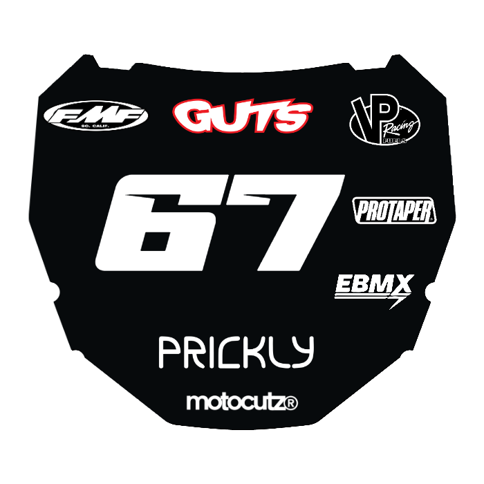 CUSTOM ODI NUMBER PLATE DECAL