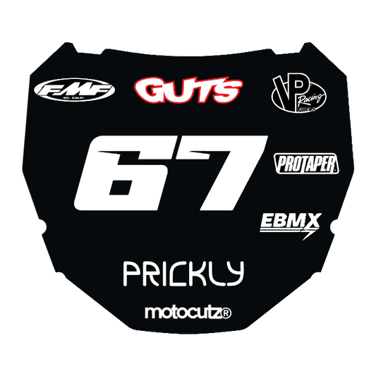 CUSTOM ODI NUMBER PLATE DECAL