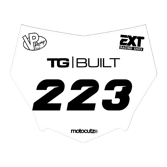 CUSTOM MOTOCUTZ FRONT PLATE DECAL