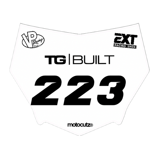 CUSTOM MOTOCUTZ FRONT PLATE DECAL
