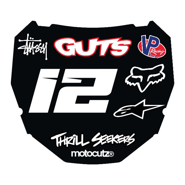 CUSTOM ODI NUMBER PLATE DECAL