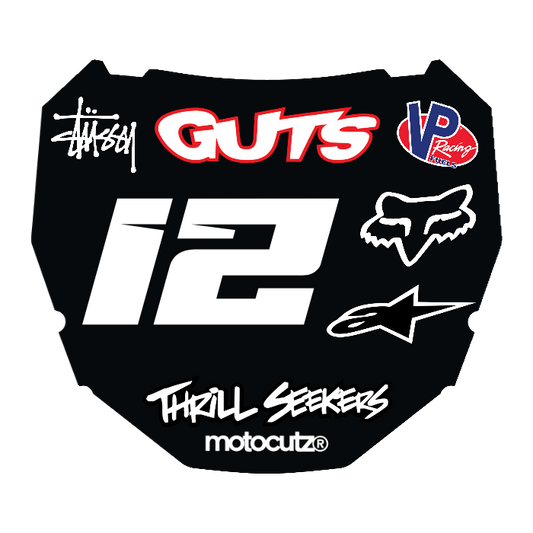CUSTOM ODI NUMBER PLATE DECAL