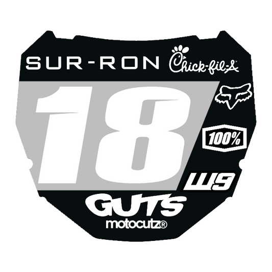 CUSTOM ODI NUMBER PLATE DECAL
