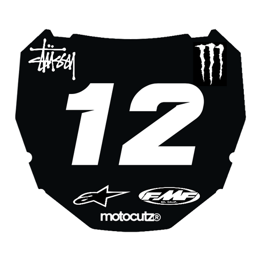 CUSTOM ODI NUMBER PLATE DECAL