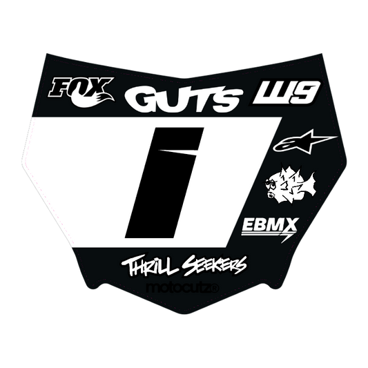 CUSTOM MOTOCUTZ FRONT PLATE DECAL