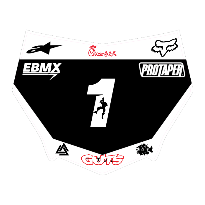 CUSTOM MOTOCUTZ FRONT PLATE DECAL