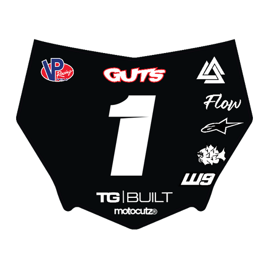 CUSTOM MOTOCUTZ FRONT PLATE DECAL