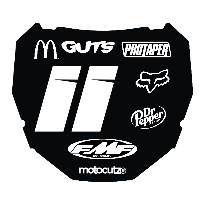 CUSTOM ODI NUMBER PLATE DECAL