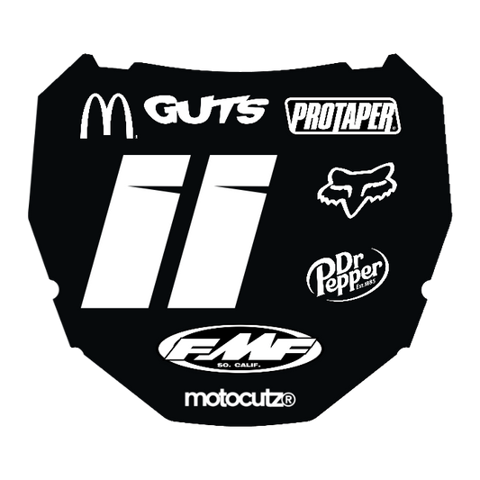 CUSTOM ODI NUMBER PLATE DECAL