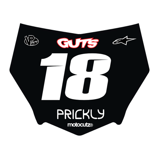 CUSTOM MOTOCUTZ FRONT PLATE DECAL