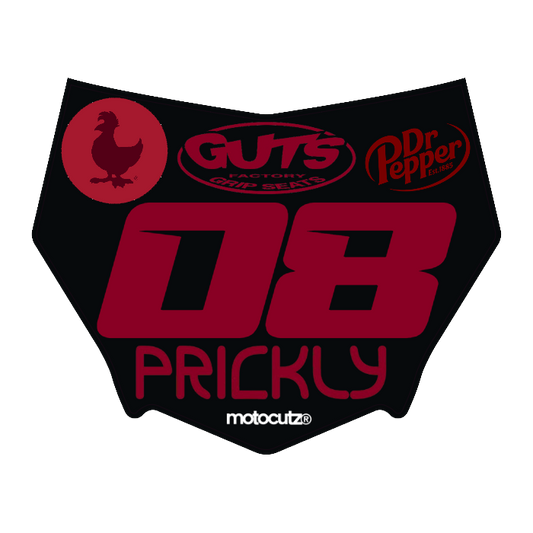 CUSTOM MOTOCUTZ FRONT PLATE DECAL
