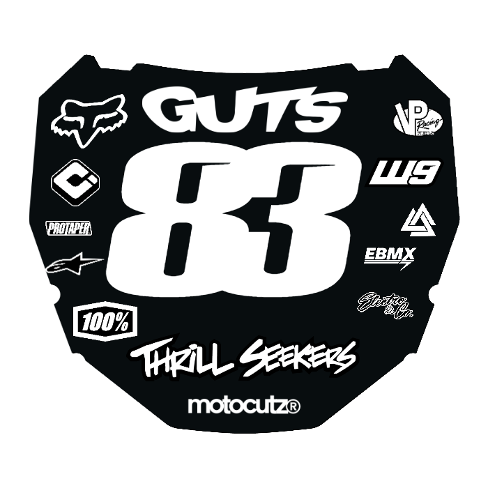 CUSTOM ODI NUMBER PLATE DECAL