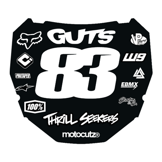 CUSTOM ODI NUMBER PLATE DECAL