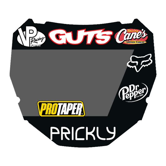 CUSTOM ODI NUMBER PLATE DECAL