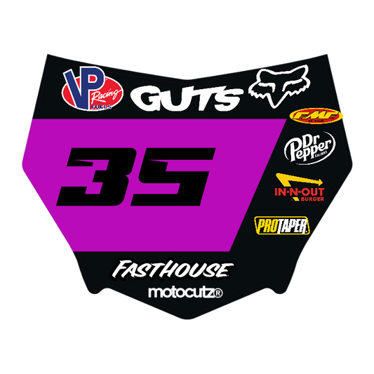 CUSTOM MOTOCUTZ FRONT PLATE DECAL