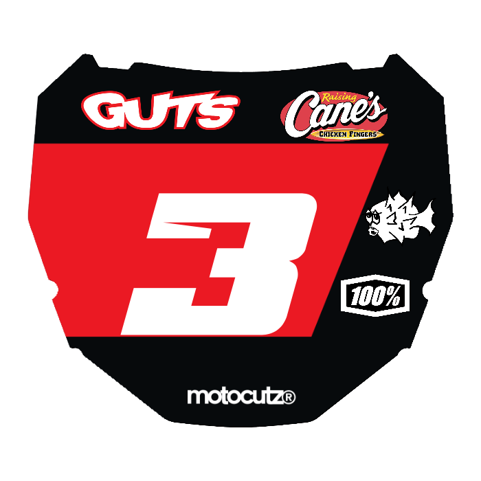 CUSTOM ODI NUMBER PLATE DECAL