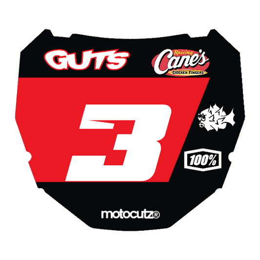 CUSTOM ODI NUMBER PLATE DECAL