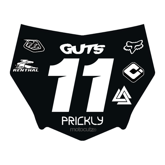 CUSTOM MOTOCUTZ FRONT PLATE DECAL