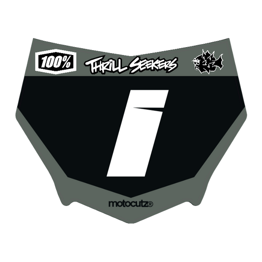CUSTOM MOTOCUTZ FRONT PLATE DECAL