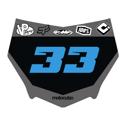CUSTOM MOTOCUTZ FRONT PLATE DECAL