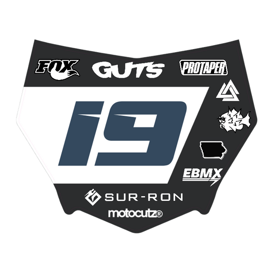 CUSTOM MOTOCUTZ FRONT PLATE DECAL