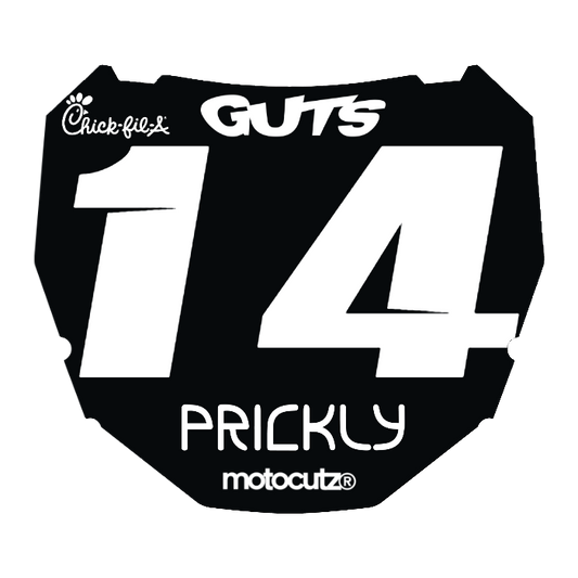 CUSTOM ODI NUMBER PLATE DECAL