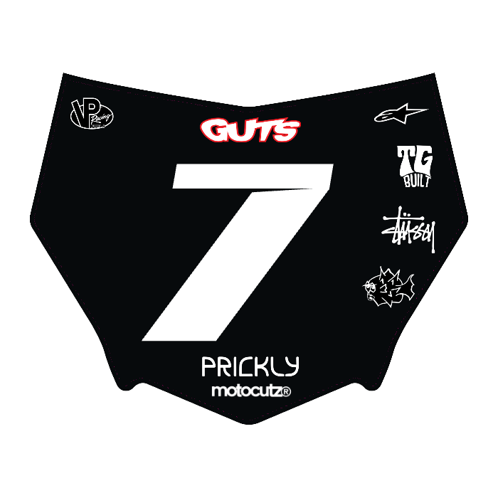 CUSTOM MOTOCUTZ FRONT PLATE DECAL