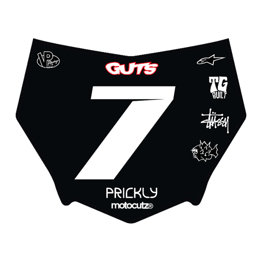 CUSTOM MOTOCUTZ FRONT PLATE DECAL