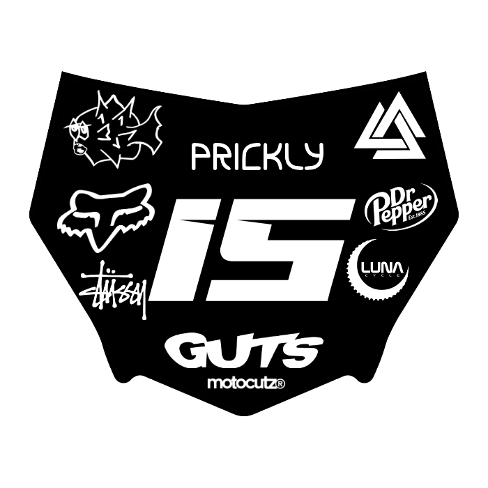 CUSTOM MOTOCUTZ FRONT PLATE DECAL