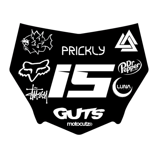 CUSTOM MOTOCUTZ FRONT PLATE DECAL
