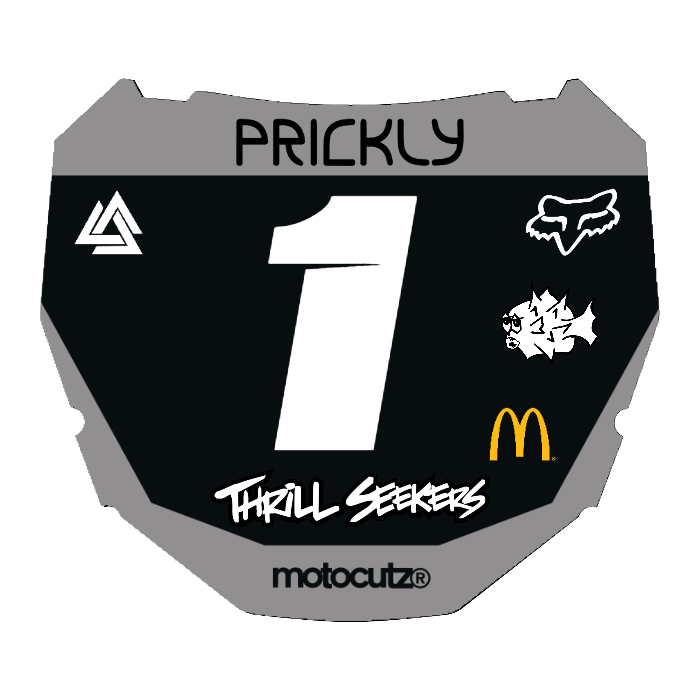 CUSTOM ODI NUMBER PLATE DECAL