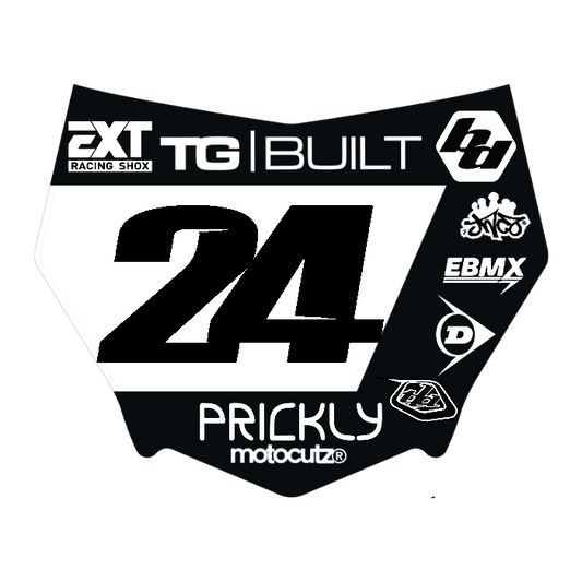CUSTOM MOTOCUTZ FRONT PLATE DECAL