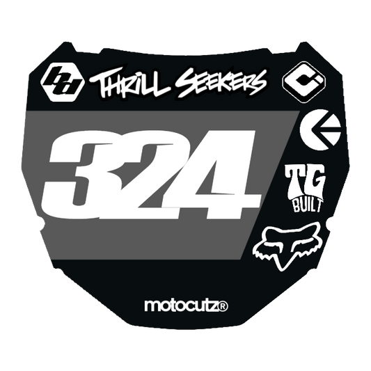 CUSTOM ODI NUMBER PLATE DECAL
