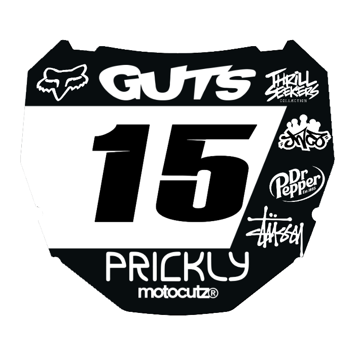 CUSTOM ODI NUMBER PLATE DECAL