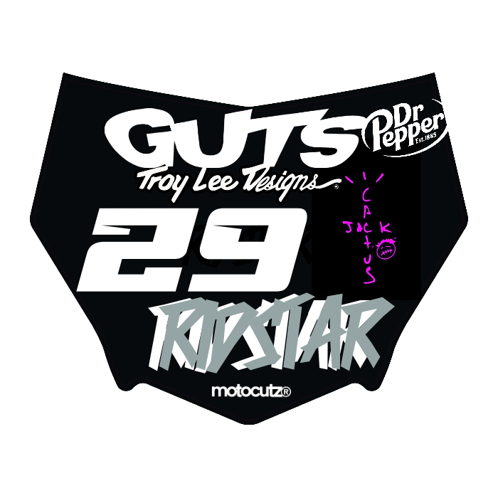 CUSTOM MOTOCUTZ FRONT PLATE DECAL